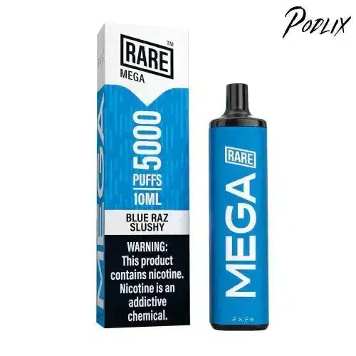 Rare Mega BLUE RAZ SLUSHY Flavor - Disposable Vape