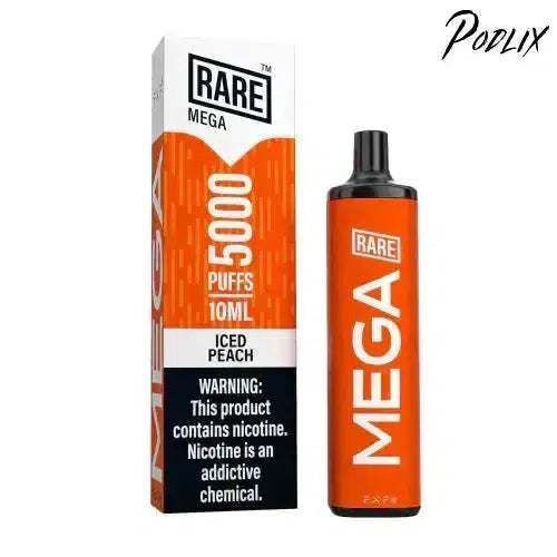 Rare Mega ICED PEACH Flavor - Disposable Vape