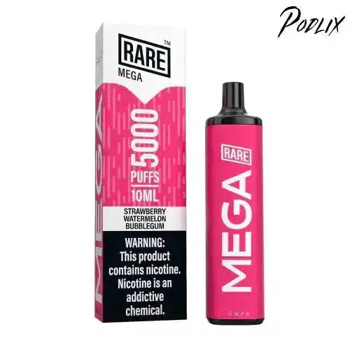 Rare Mega STRAWBERRY WATERMELON BUBBLEGUM Flavor - Disposable Vape
