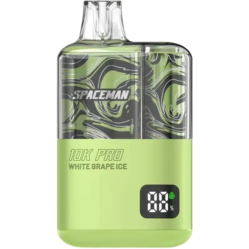 Spaceman 10k Pro White Grape Ice Flavor - Disposable Vape