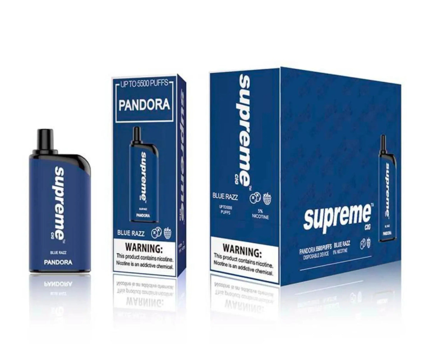 Supreme Pandora Blue Razz Flavor - Disposable Vape