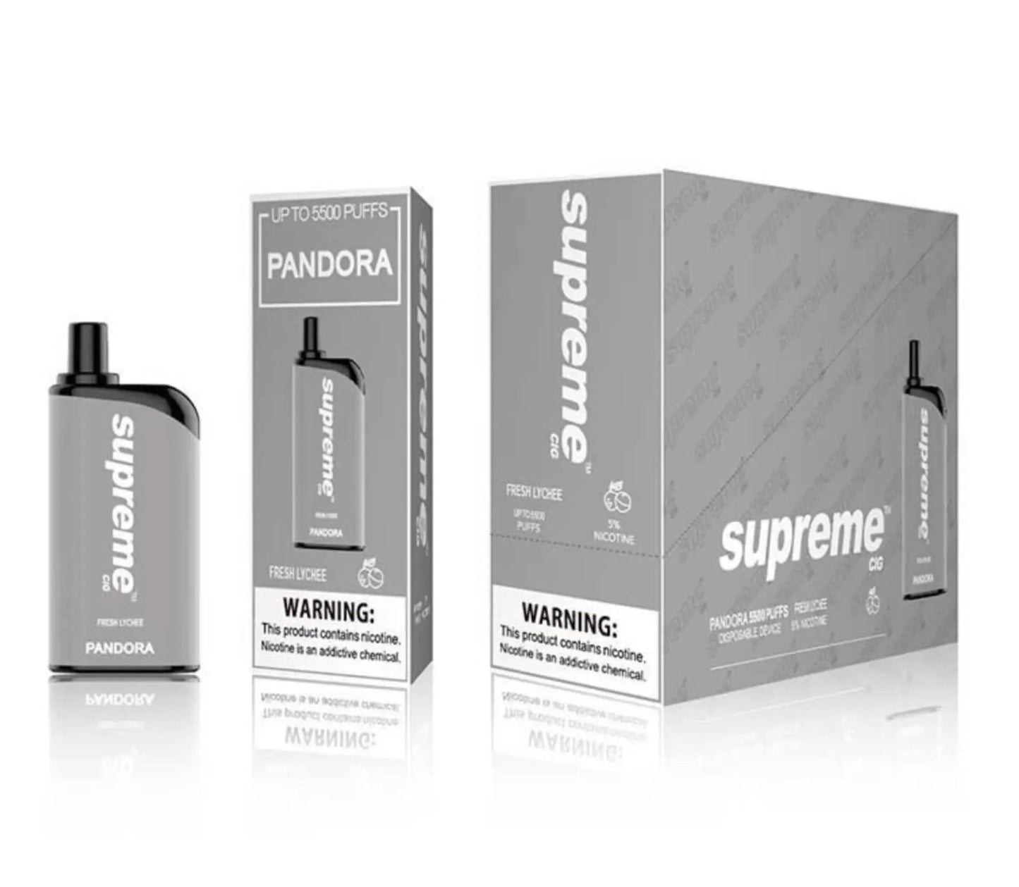 Supreme Pandora Fresh Lychee Flavor - Disposable Vape