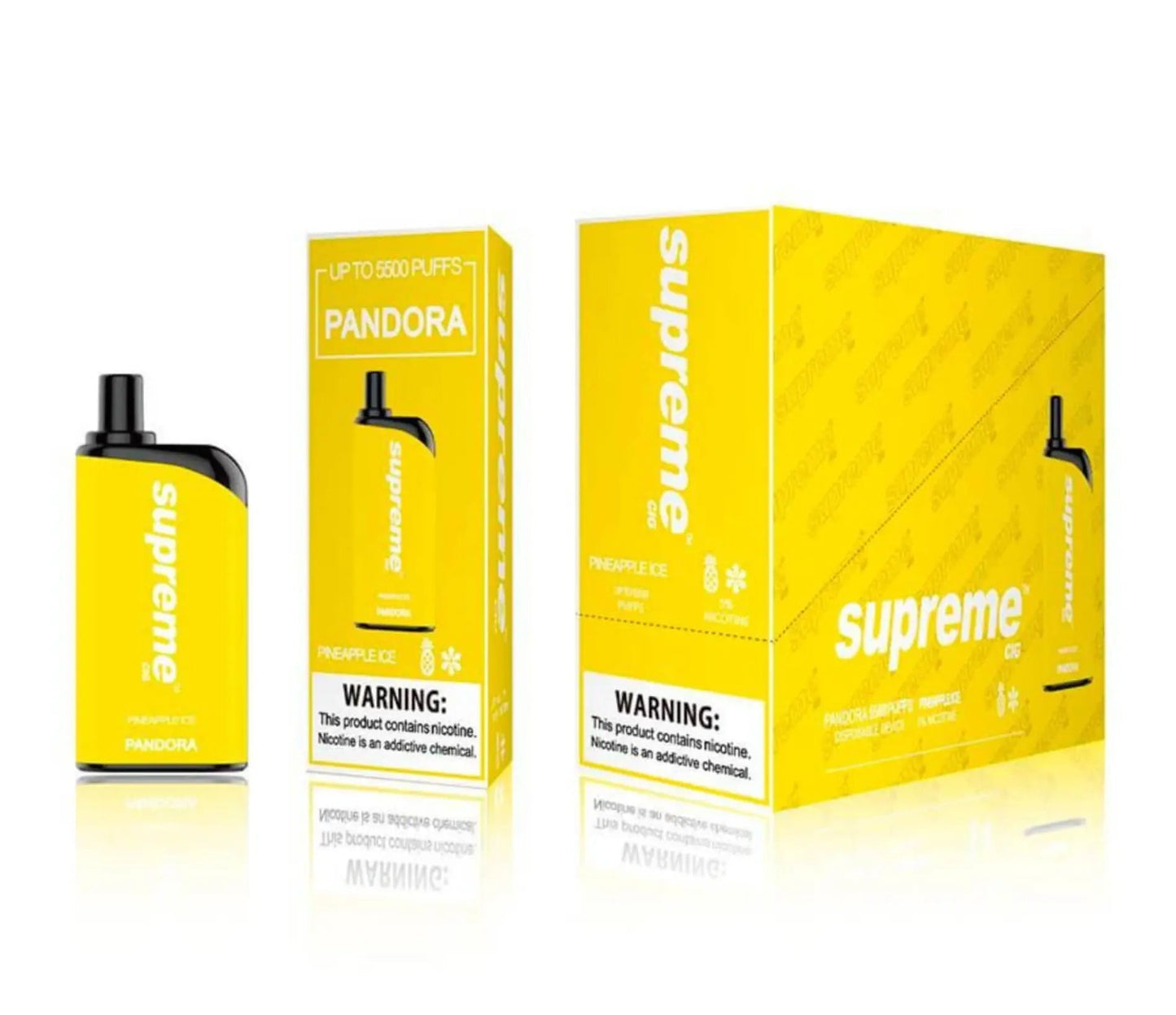 Supreme Pandora Pineapple Ice Flavor - Disposable Vape