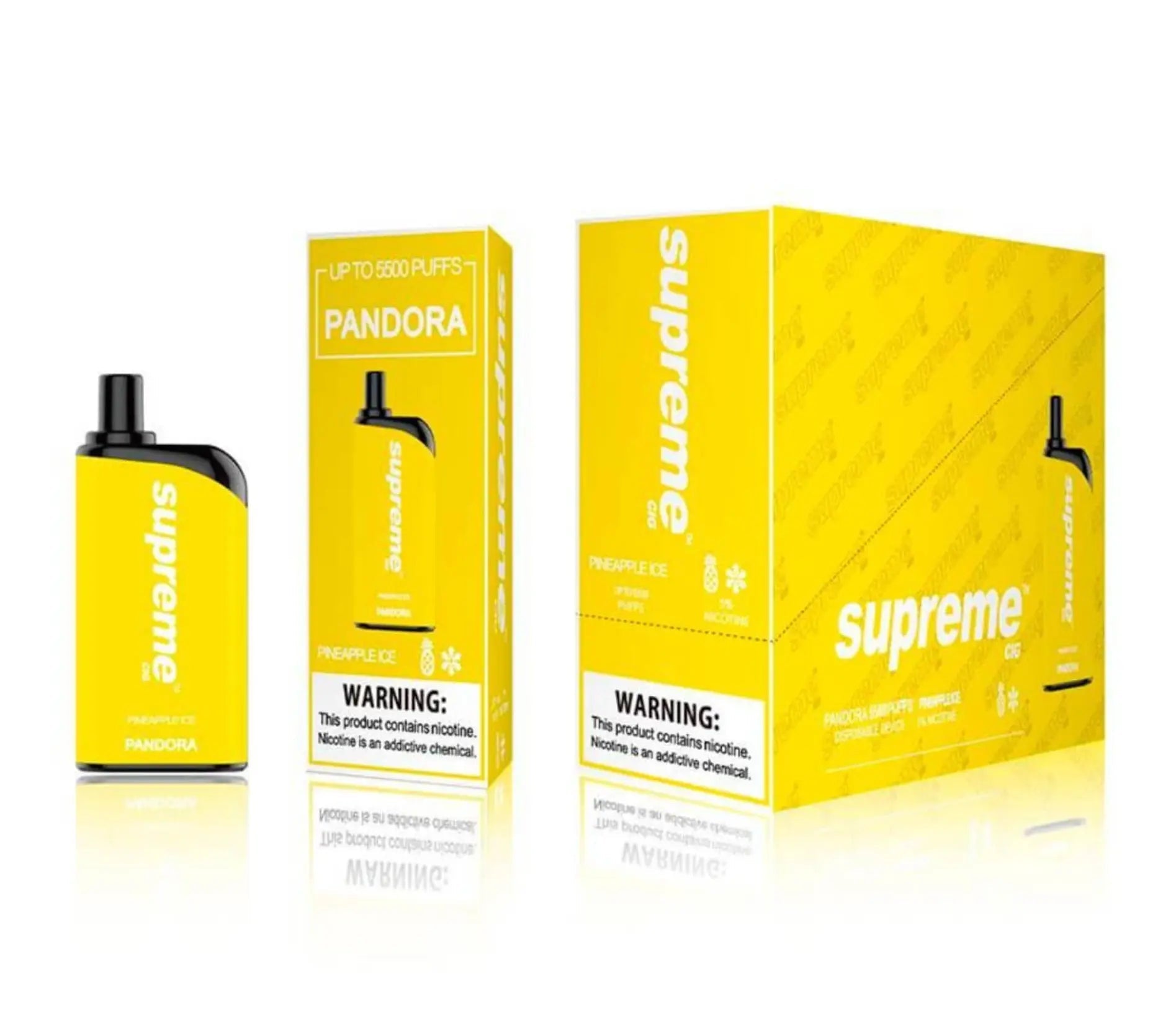 Supreme Pandora Pineapple Ice Flavor - Disposable Vape