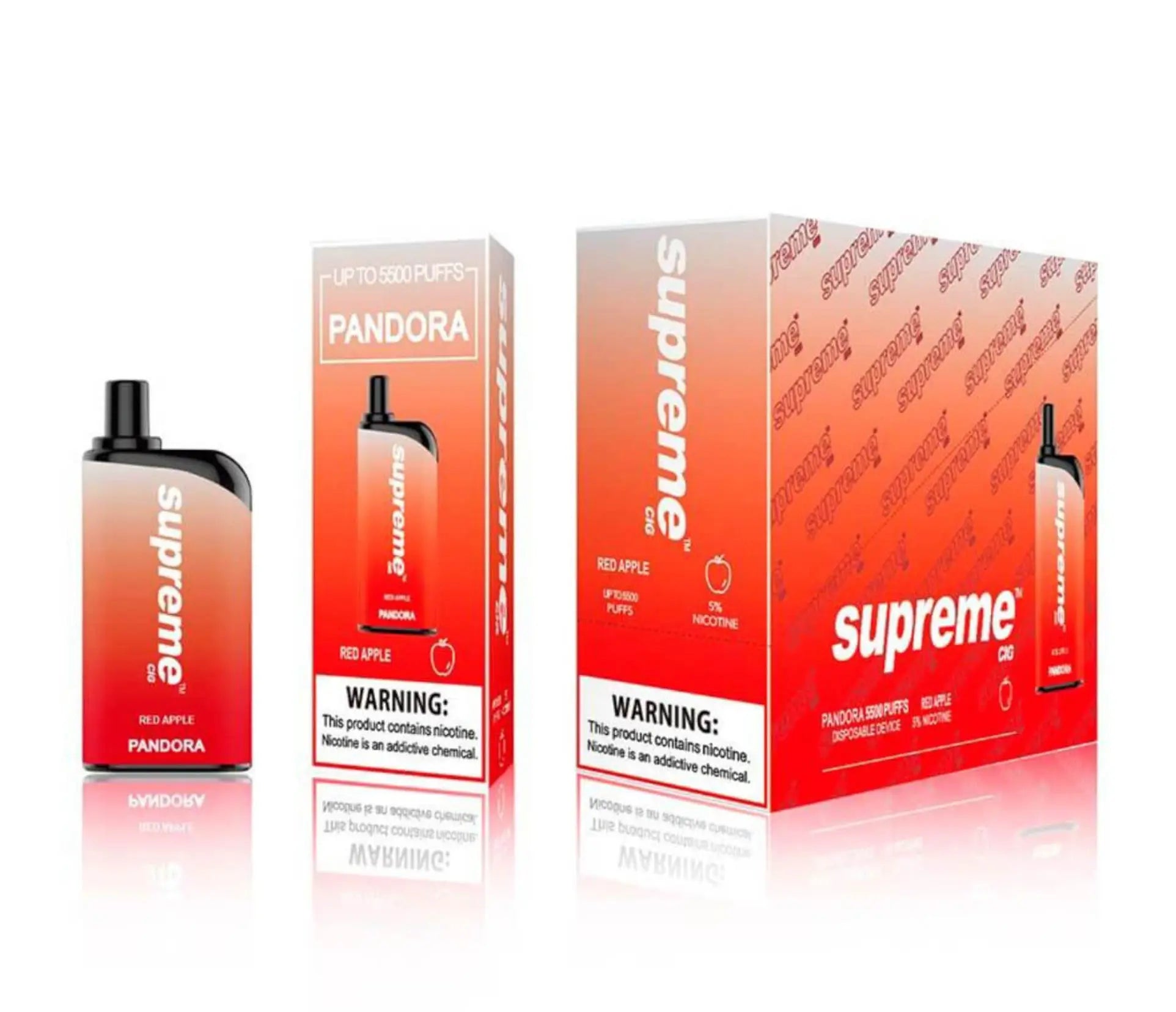 Supreme Pandora Red Apple Flavor - Disposable Vape