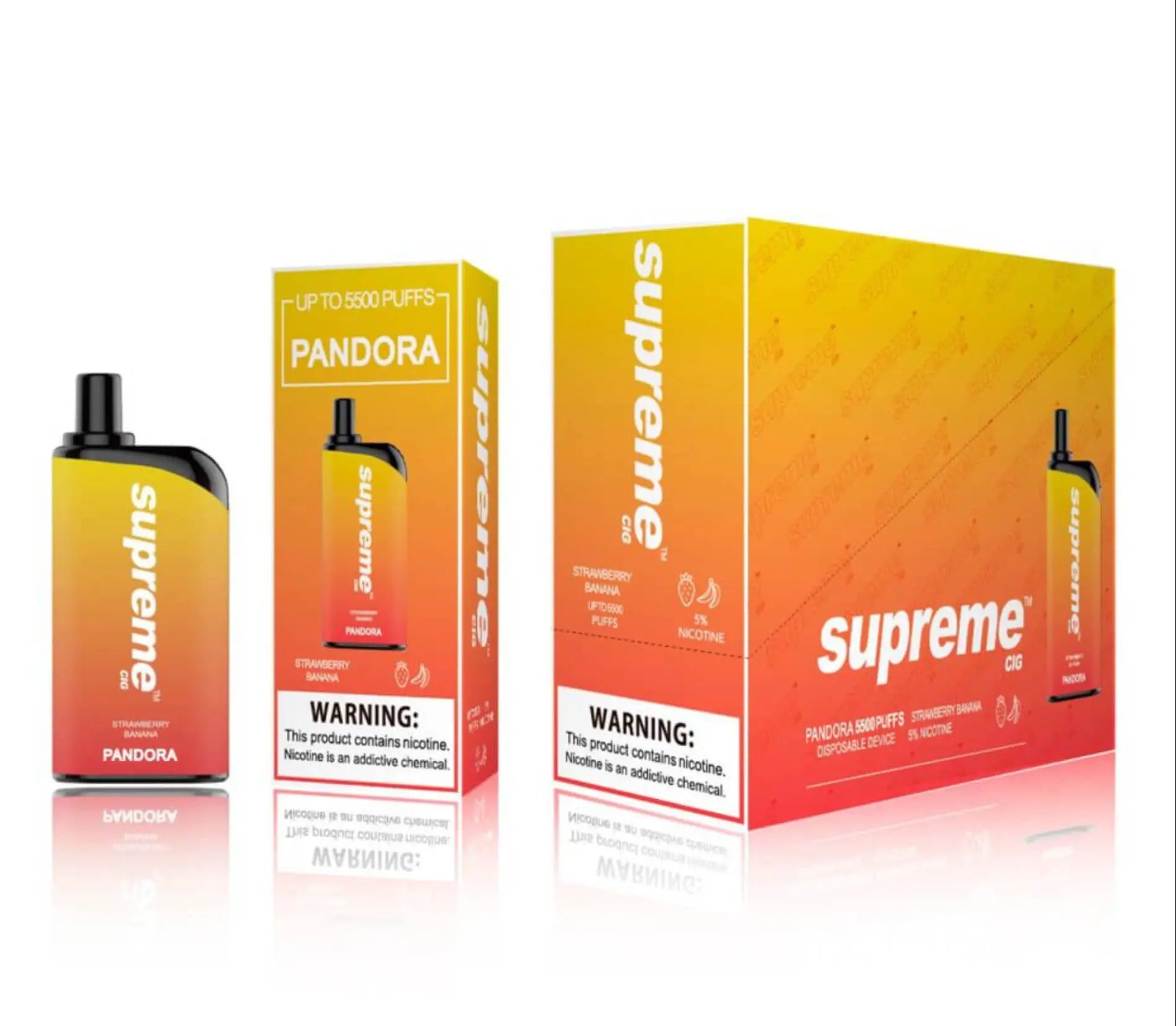 Supreme Pandora Strawberry Banana Flavor - Disposable Vape