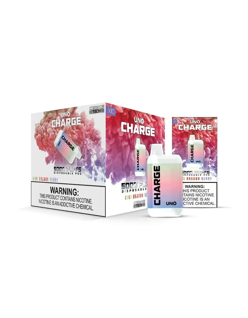 UNO Charge Kiwi Dragon Berry Flavor - Disposable Vape