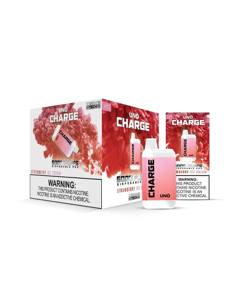 UNO Charge Strawberry Ice Cream Flavor - Disposable Vape