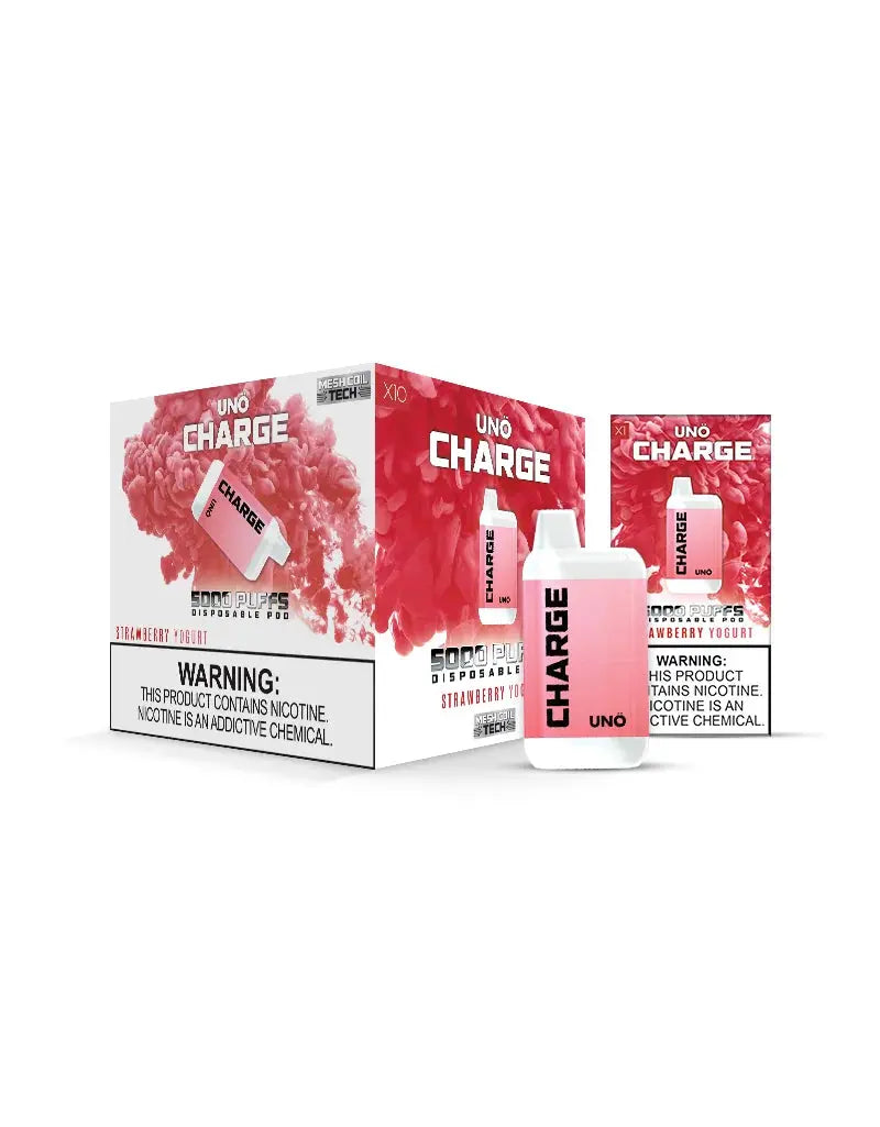 UNO Charge Strawberry Yogurt Flavor - Disposable Vape