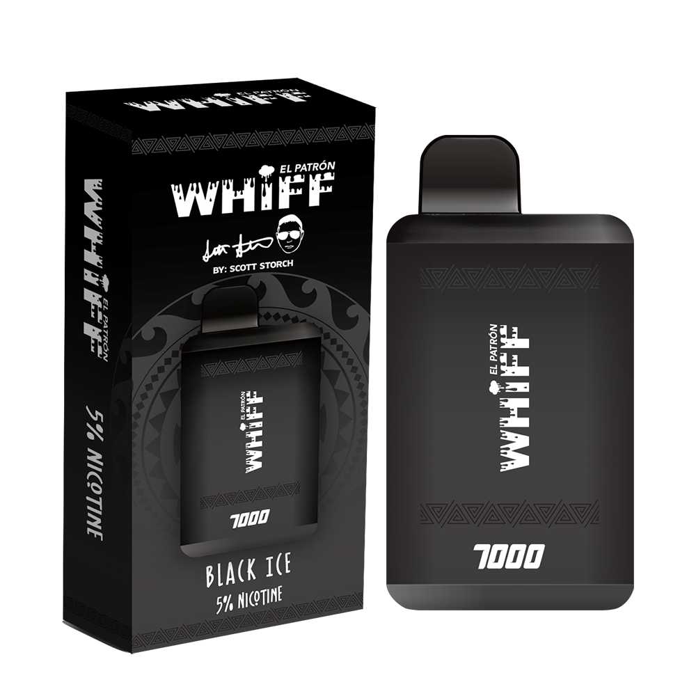 Whiff El Patron Black Ice Flavor - Disposable Vape