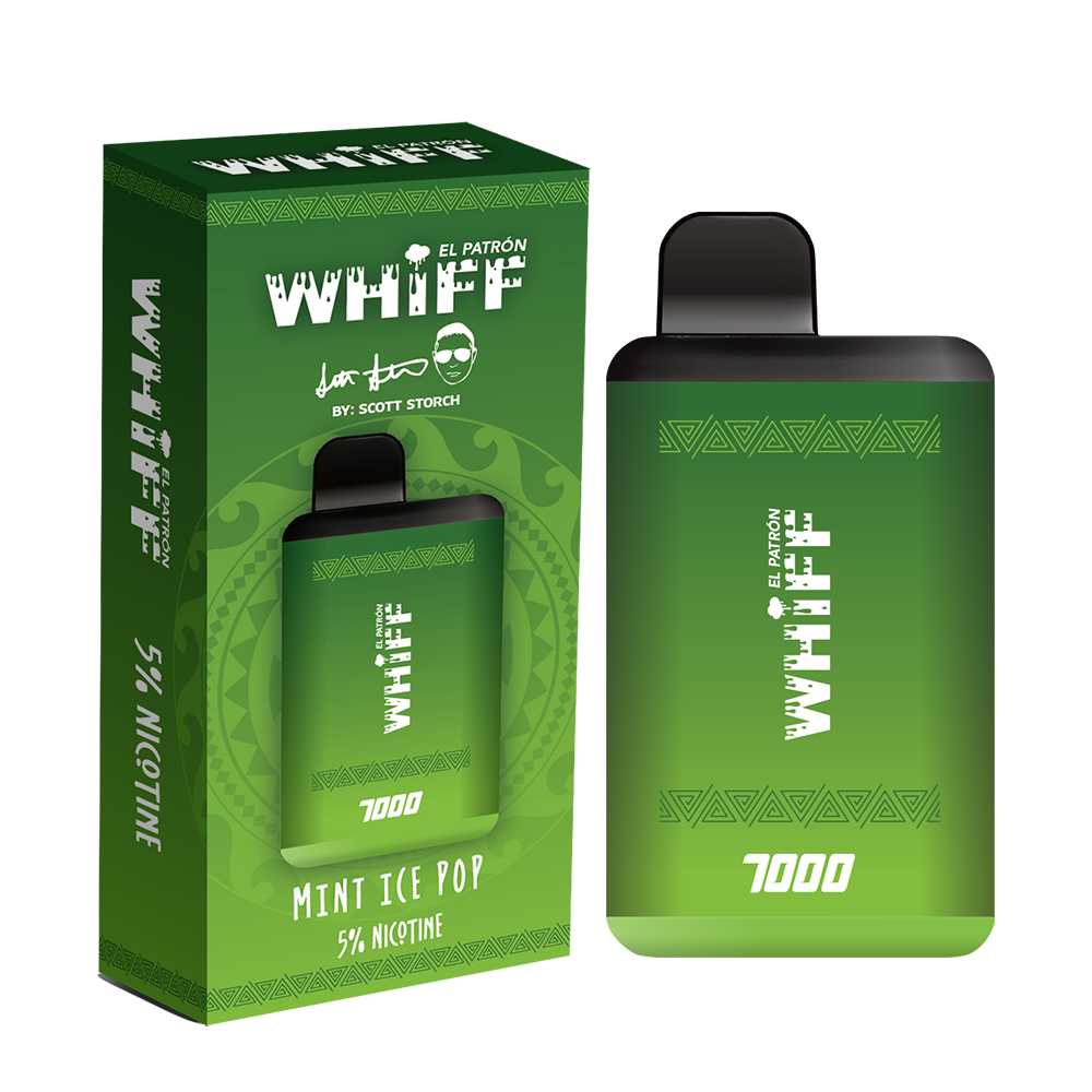 Whiff El Patron Mint Ice Pop Flavor - Disposable Vape