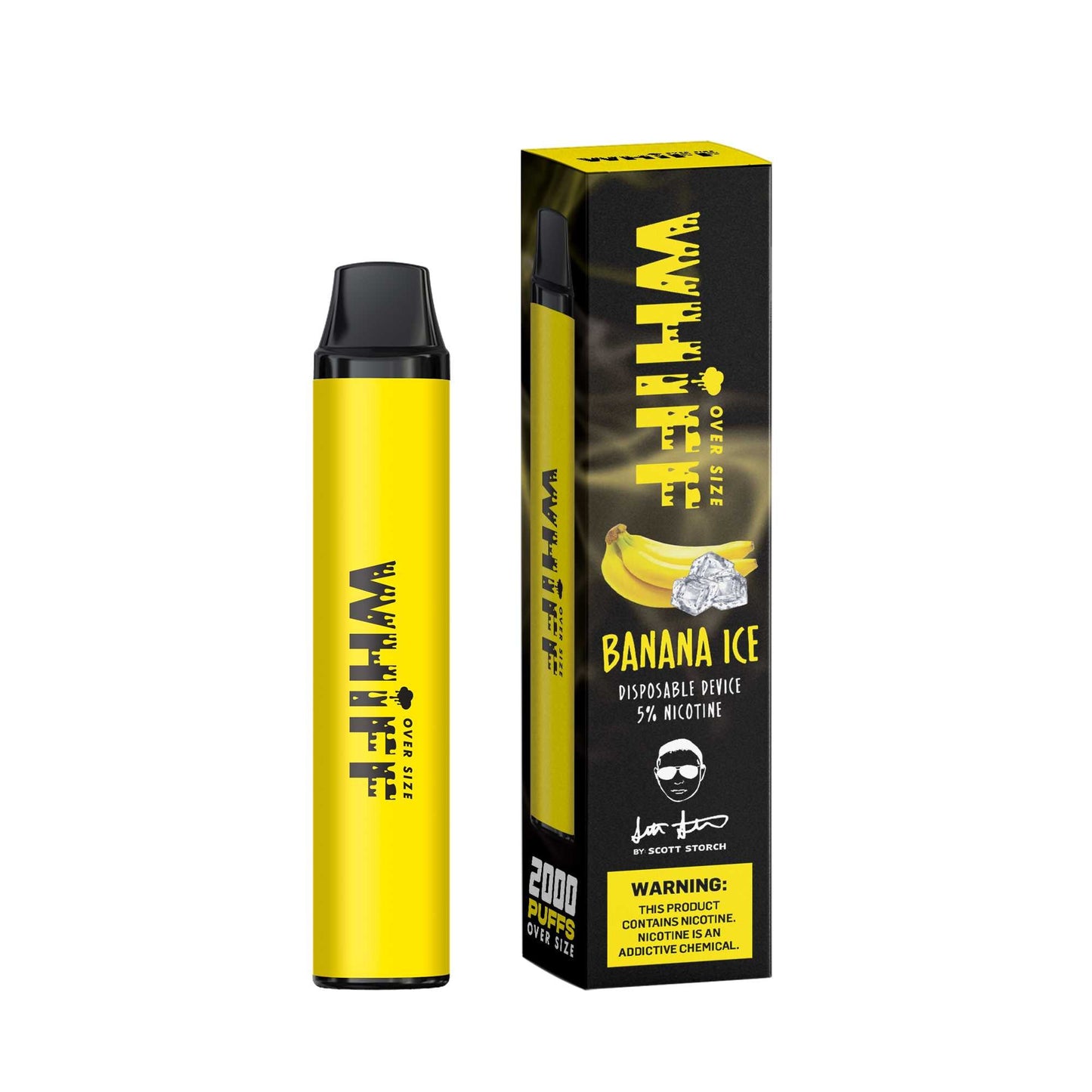 Whiff OversizeBanana Ice Flavor - Disposable Vape
