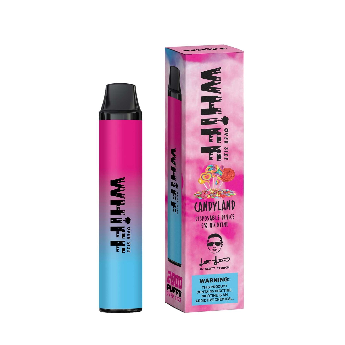 Whiff OversizeCandyland Flavor - Disposable Vape