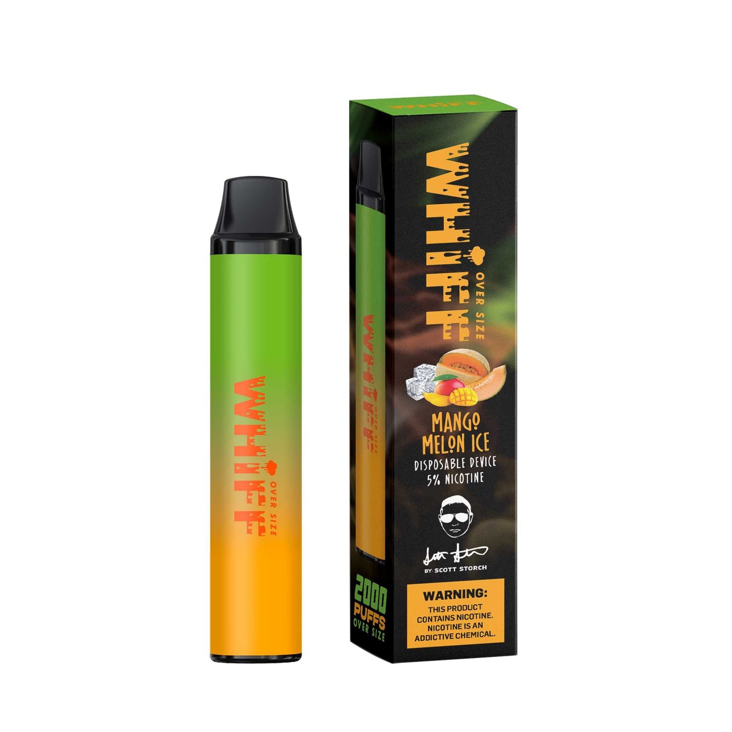 Whiff OversizeMango Melon Ice Flavor - Disposable Vape