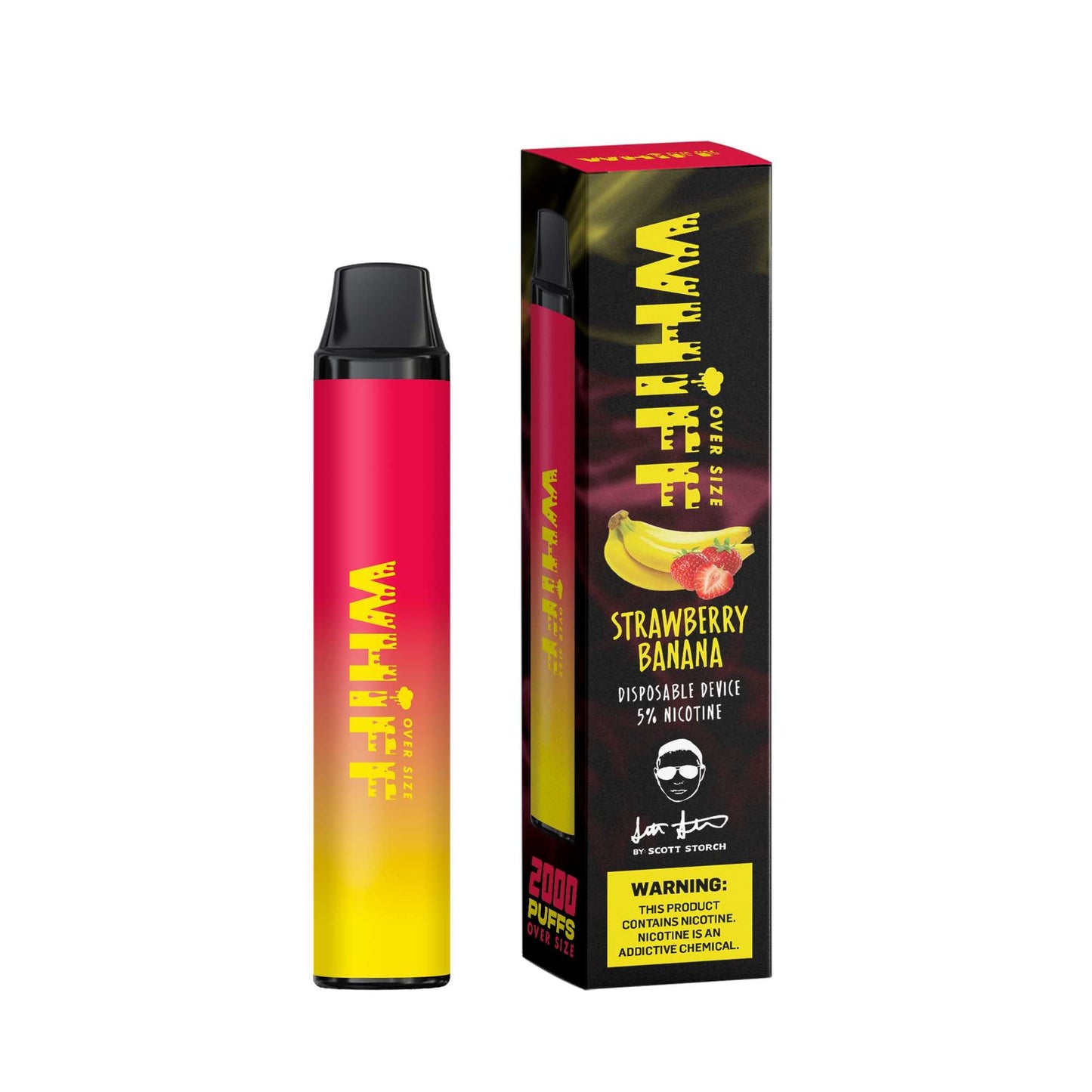 Whiff OversizeStrawberry Banana Flavor - Disposable Vape