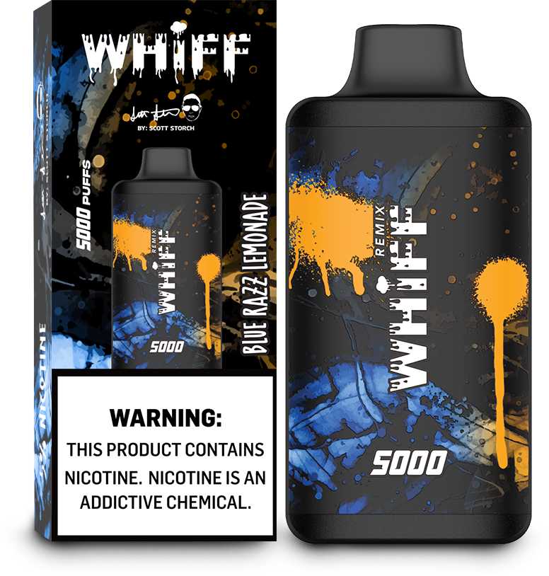 Whiff Remix Blue Razz Lemonade Flavor - Disposable Vape