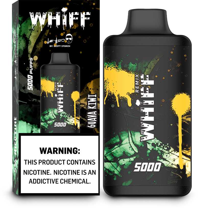 Whiff Remix Kiwi Passionfruit Guava Flavor - Disposable Vape