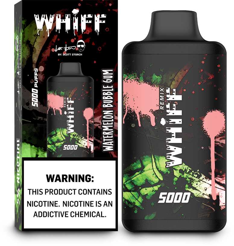 Whiff Remix Watermelon Bubble Gum Flavor - Disposable Vape