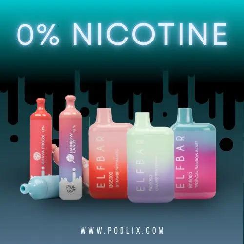 0% nicotine Podlix Disposables Vapes