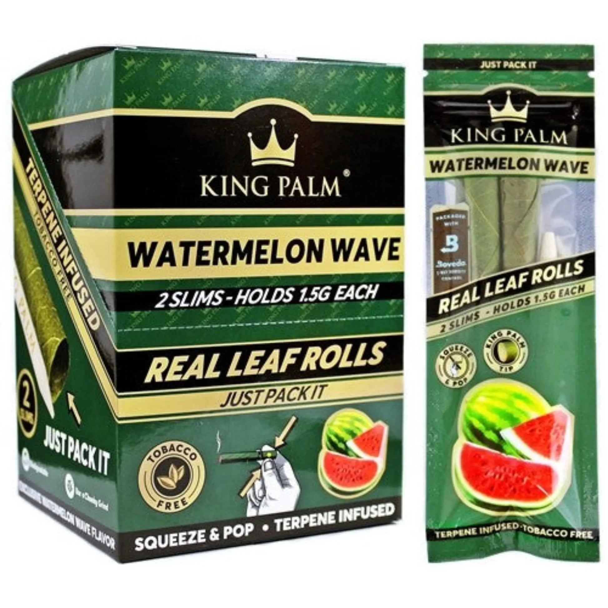 King Palm Slim Watermelon Wave-5 Pack