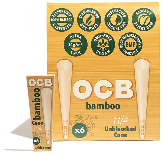 OCB 1.25 BAMBOO CONES 32/6CT-