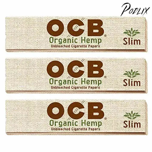 OCB Slim King Organic Rolling Papers - 3 Packs-