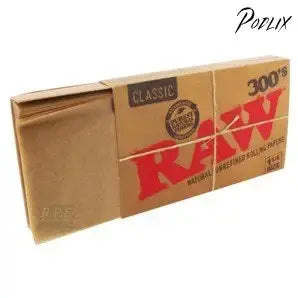 RAW 300 Classic 1.25 1 1/4 Size Rolling Papers, 300 Count (Pack of 1)-