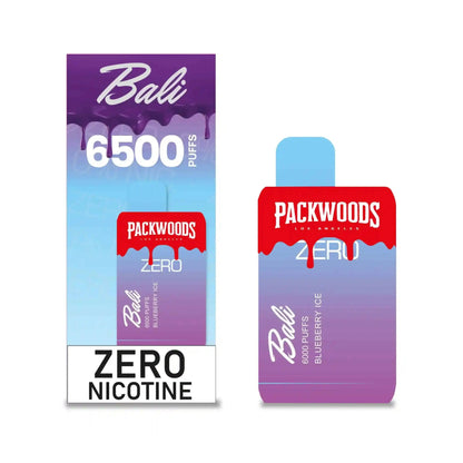 Bali + Packwoods Zero Blueberry Ice Flavor - Disposable Vape