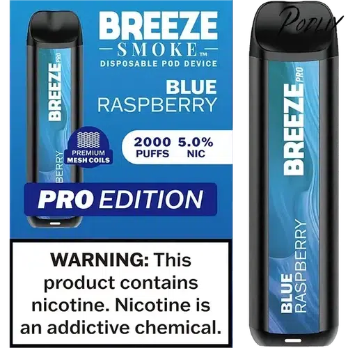 Breeze Pro Blue Raspberry Flavor - Disposable Vape