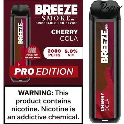Breeze Pro Cherry Cola Flavor - Disposable Vape