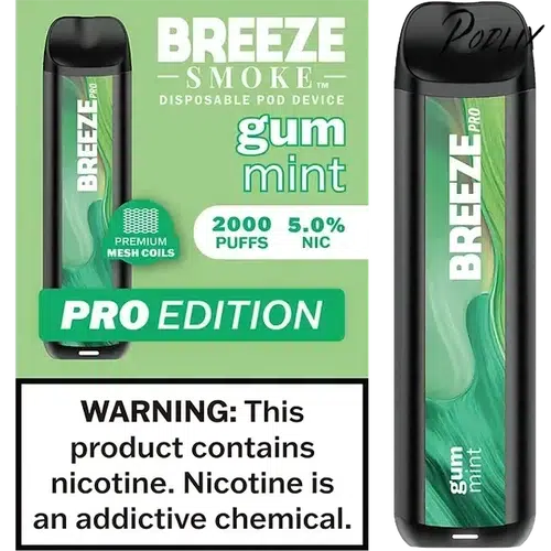 Breeze Pro Gum Mint Flavor - Disposable Vape