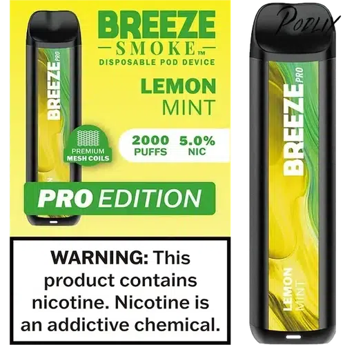 Breeze Pro Lemon Mint Flavor - Disposable Vape