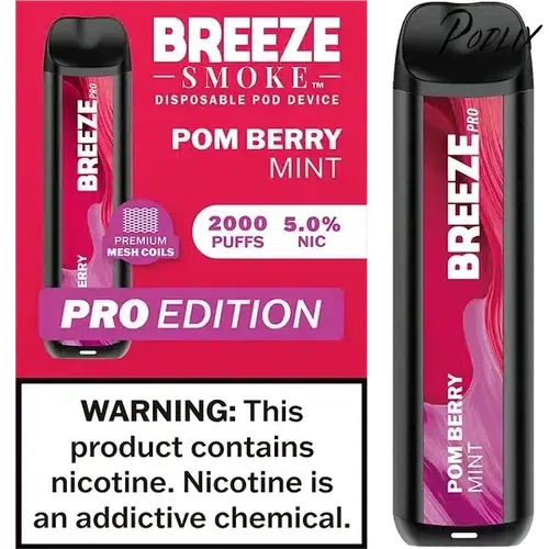 Breeze Pro Pom Berry Mint Flavor - Disposable Vape