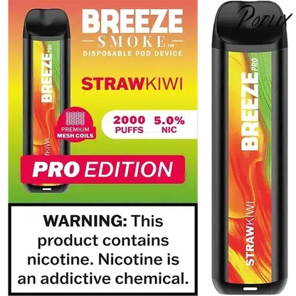 Breeze Pro StrawKiwi Flavor - Disposable Vape