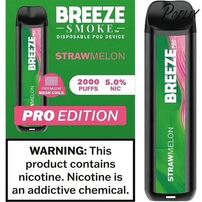 Breeze Pro StrawMelon Flavor - Disposable Vape