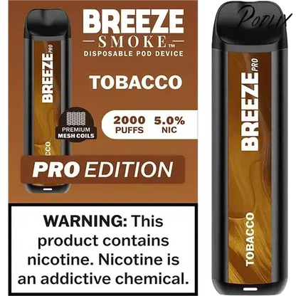 Breeze Pro Tobacco Flavor - Disposable Vape