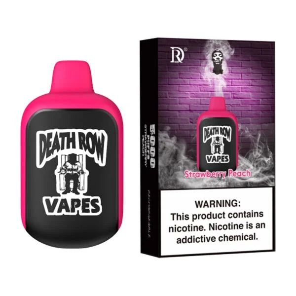 Death Row 5000 Strawberry Peach Flavor - Disposable Vape