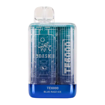 EB Design TE6000 Blue Razz Ice Flavor - Disposable Vape