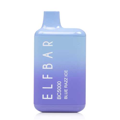 Elf Bar BC5000 Zero Nicotine Blue Raz Ice Flavor - Disposable Vape