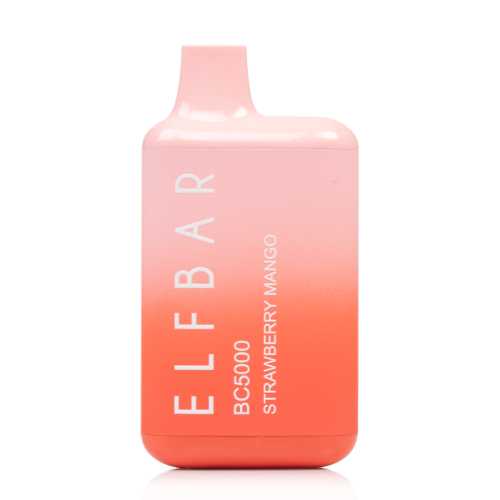 Elf Bar BC5000 Zero Nicotine Strawberry Mango Flavor - Disposable Vape