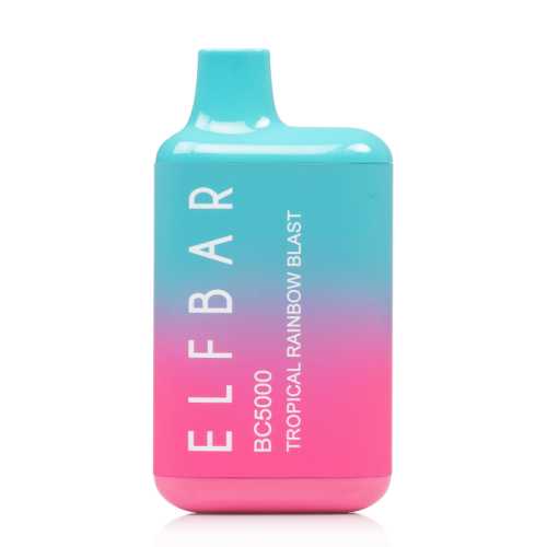 Elf Bar BC5000 Zero Nicotine Tropical Rainbow Flavor - Disposable Vape