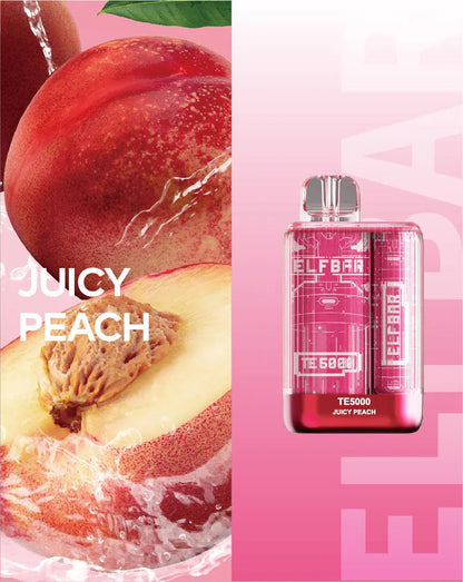 Elf Bar TE5000 Juicy Peach Flavor - Disposable Vape