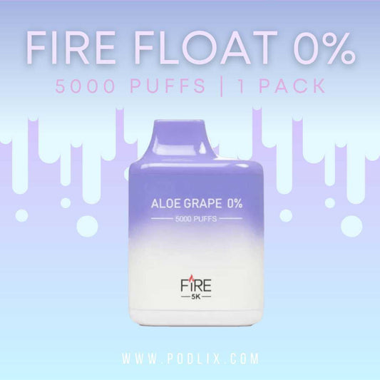 Fire FLOAT zero Nicotine Flavor - Disposable Vape