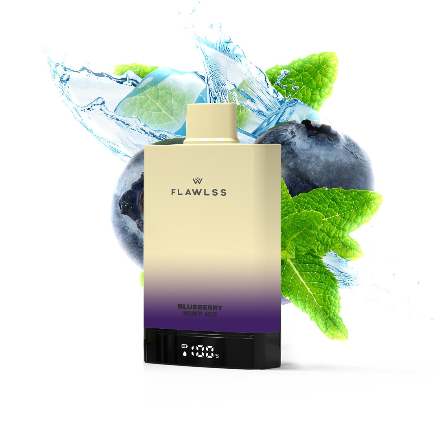 Flawlss 7500 Blueberry Mint Ice Flavor - Disposable Vape