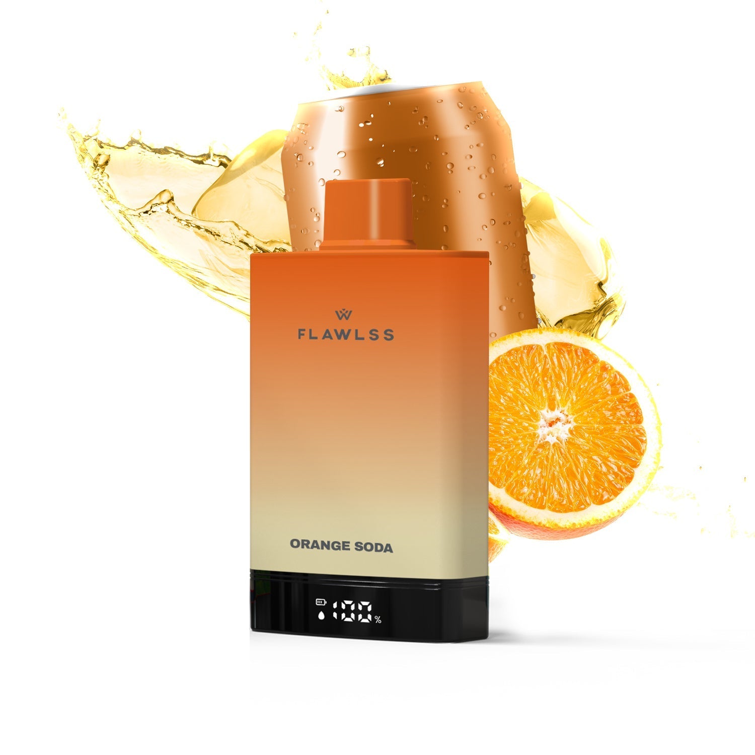 Flawlss 7500 Orange Soda Flavor - Disposable Vape