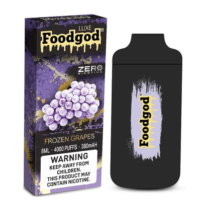 Foodgod Luxe Vape zero Nic Frozen Grapes Flavor - Disposable Vape
