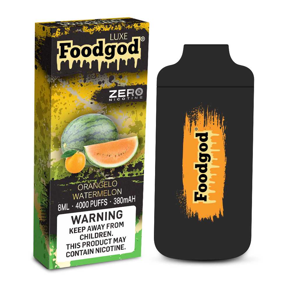 Foodgod Luxe Vape zero Nic Orangelo Watermelon Flavor - Disposable Vape