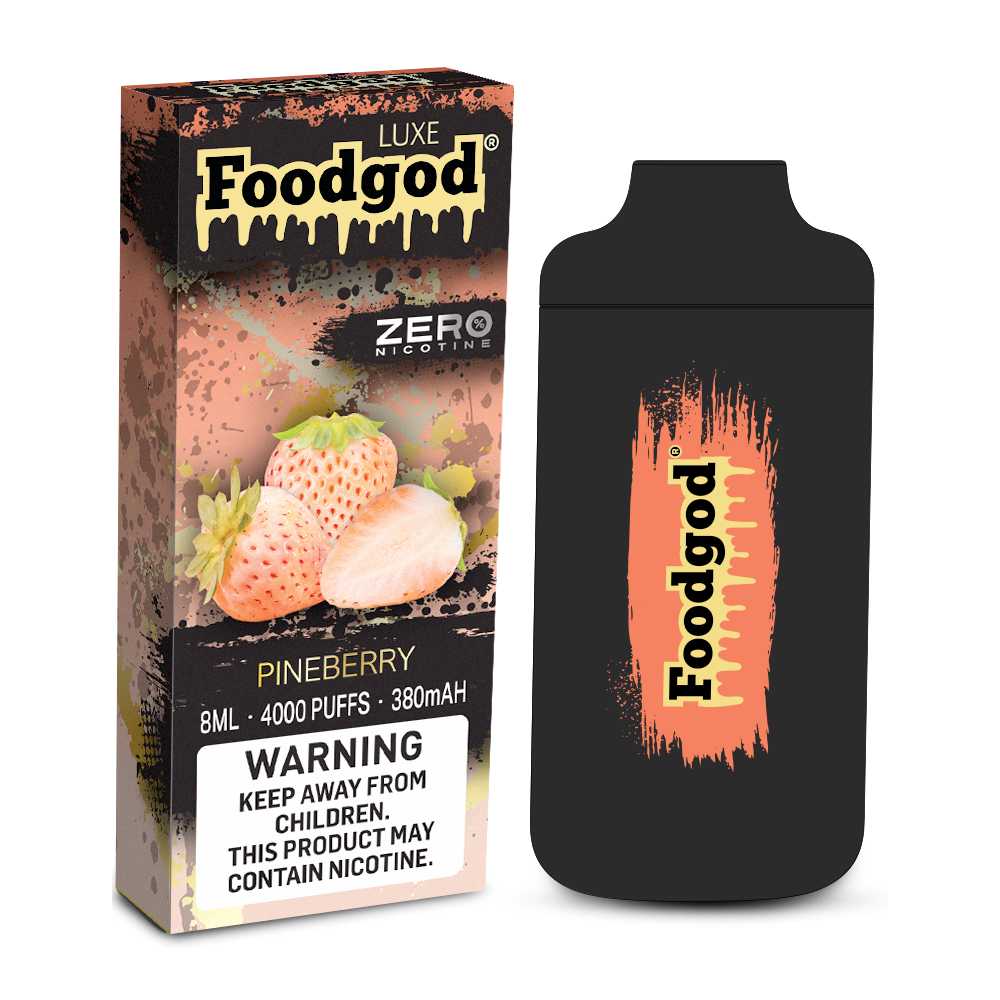 Foodgod Luxe Vape zero Nic Pine Berry Flavor - Disposable Vape