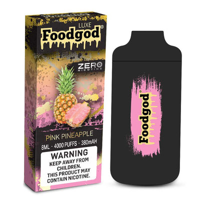 Foodgod Luxe Vape zero Nic Pink Pineapple Flavor - Disposable Vape