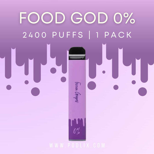 FoodGod zero Nicotine Flavor - Disposable Vape